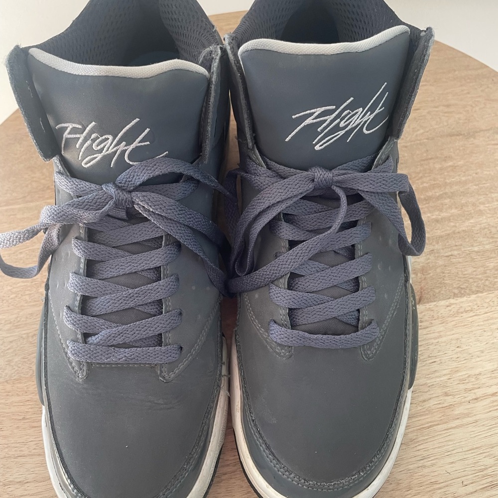 Nike Gray High-Top Sneakers with Padded Ankle Support